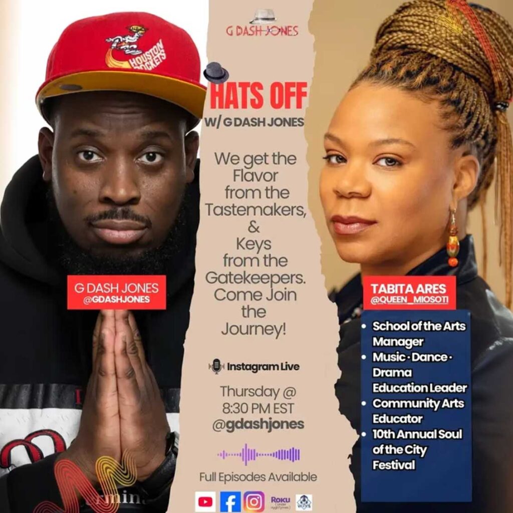 Hats off with G Dash Jones with guest Tabita Ares